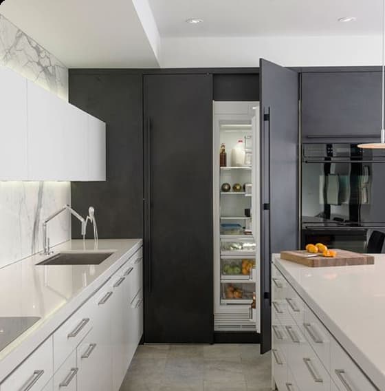 Integrated-Sub-Zero-Refrigerators